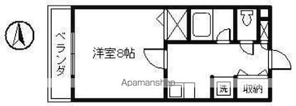 メゾン・ド・エラン[1K/27.3m2]の間取図