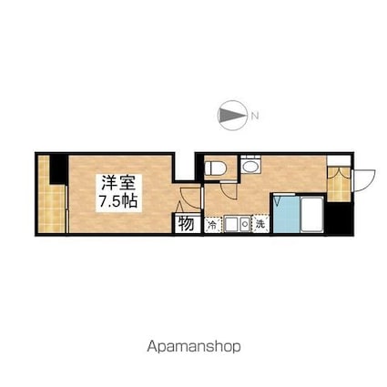 グレイス今池[1K/24.95m2]の間取図