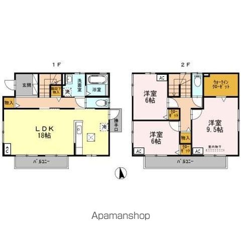 Dーroom神山 Aの間取り写真