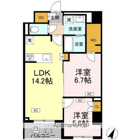 ロイジェント戸越銀座の間取り写真