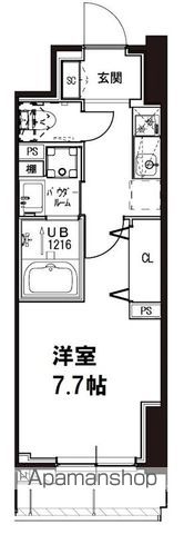 メゾンドアーク南大井の間取り写真