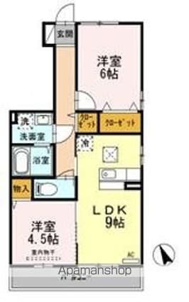 セジュールＡＩ　Ｂ棟[1R/49.03m2]の間取図