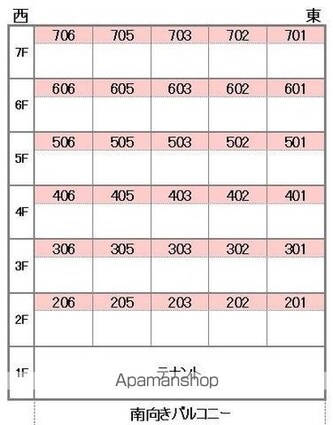 グレース姫原[2LDK/51.78m2]の配置図