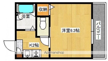 セフィラ岩崎[1K/19.44m2]の間取図