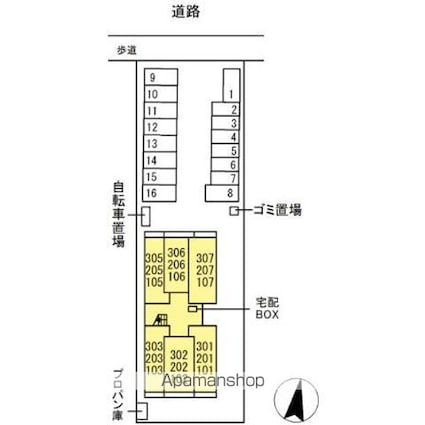 ウィステリア[1R/31.8m2]の配置図