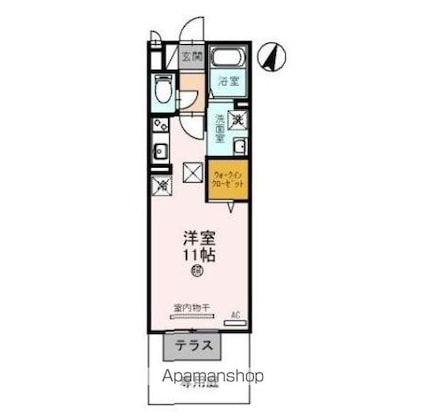 エミネンス御殿道[1R/29.17m2]の間取図
