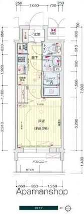 プレサンスＳＡＫＡＥフロント[1K/21.2m2]の間取図