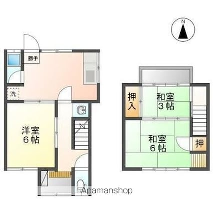 香川県高松市木太町[3DK/61.47m2]の間取図