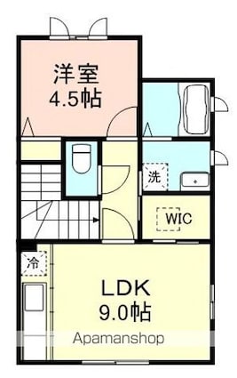 和歌山県和歌山市毛見[1LDK/44.08m2]の間取図