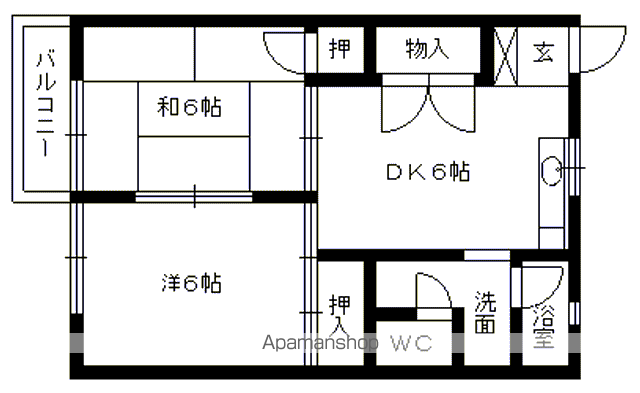 【ハンエーコーポの間取り】