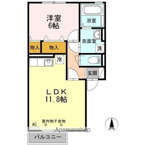 アルカンシェル Bの間取り写真