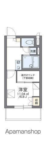 【レオパレスヴィルヌーブ川崎Ａの間取り】