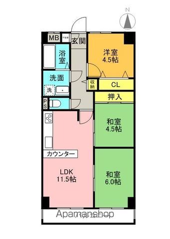 コンフォートヴィラ深江橋の間取り写真