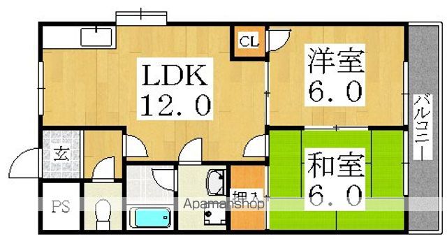 南住吉ハイツの間取り写真