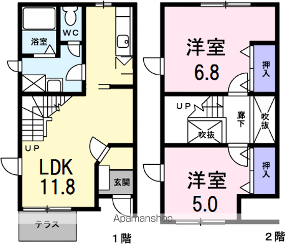 クレストールの間取り写真