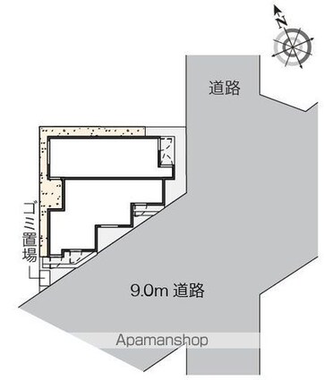 東京都武蔵野市吉祥寺東町２丁目[1K/23.68m2]の配置図
