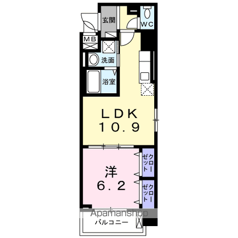 同じ建物の物件間取り写真 - ID:214061118261