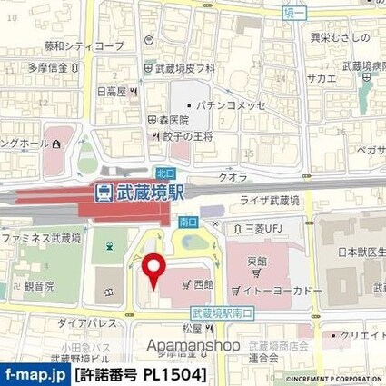 グローリア初穂武蔵境[1R/15.6m2]の周辺5