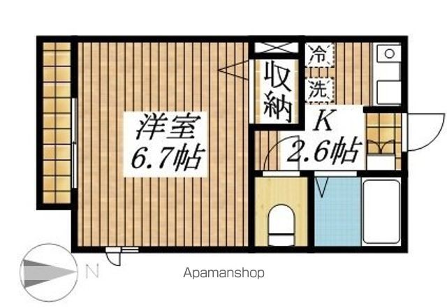 【立川市柴崎町のアパートの間取り】