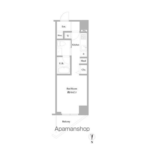 B CITY APARTMENT NAKANO EASTの間取り写真