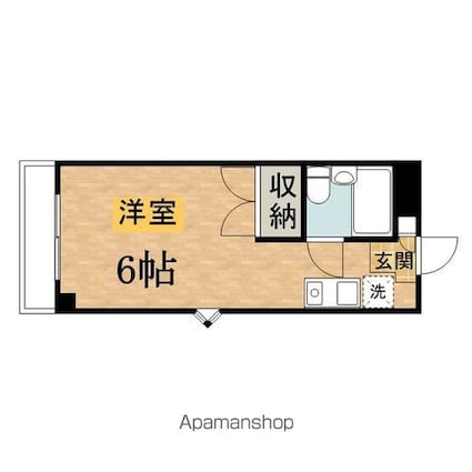 ＪＫビル[1K/17.64m2]の間取図