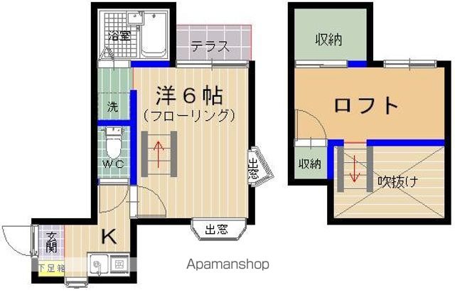 ラフィーネアルブルＡ・Ｂ棟の間取り