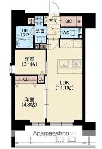 スプランディッド南千住DUEの間取り写真