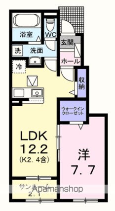 リバーテラスＫ[1LDK/50.14m2]の間取図