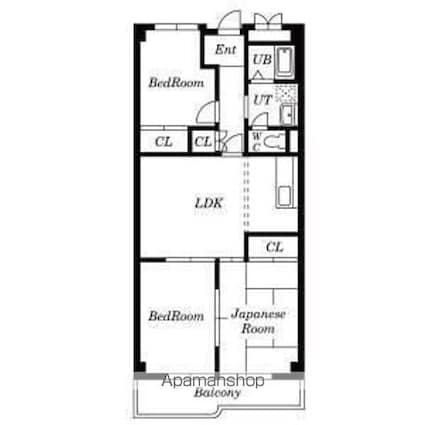 愛知県尾張旭市旭前町２丁目[3LDK/65.54m2]の間取図