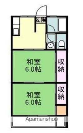 田頭ビル[2K/36.45m2]の間取図