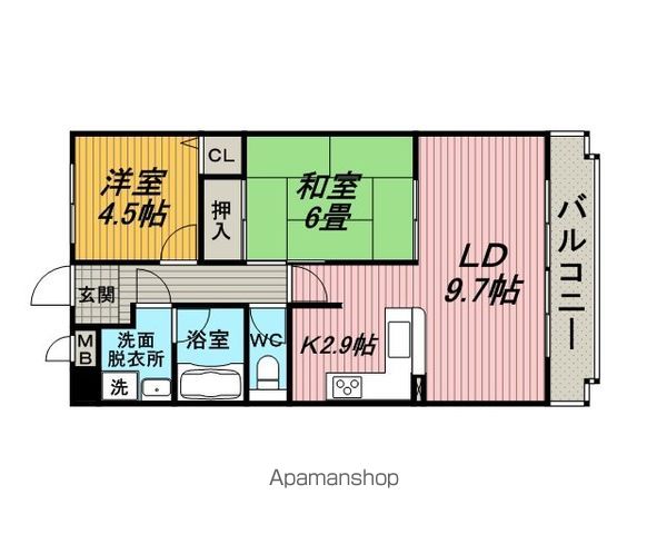 ボンヌ愛の間取り写真