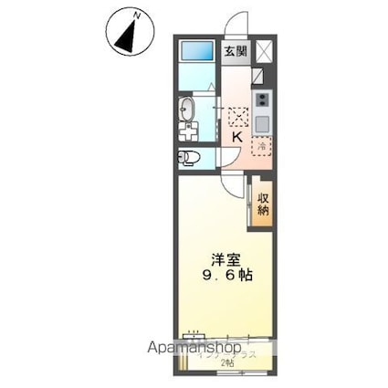 仮）シェルル爪崎[1K/34.12m2]の間取図