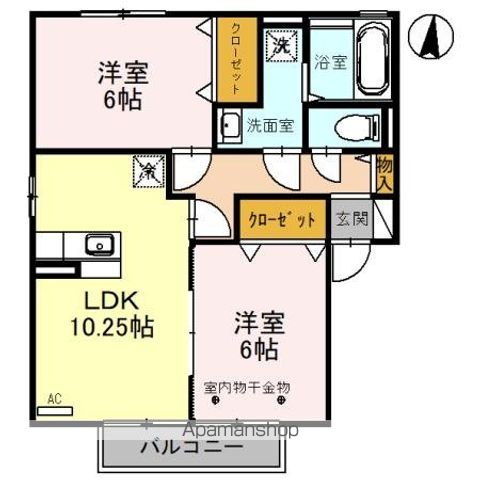 クレイン ABCの間取り写真
