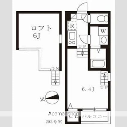 セーナ新道[1K/20.38m2]の間取図