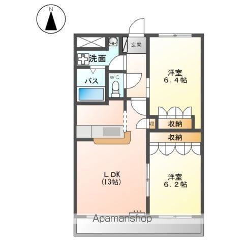 【岐阜市長良のマンションの間取り】