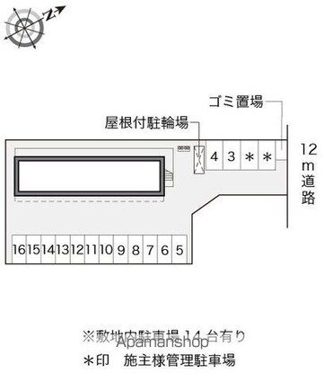 レオパレス桜水[1K/23.18m2]の配置図