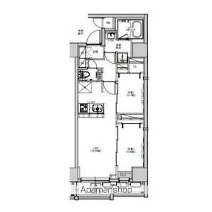 ＳーＲＥＳＩＤＥＮＣＥ綾瀬ｒｉｖｉｅ[2LDK/44.34m2]の間取図