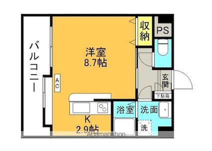 フェアリー壱番館[1K/32.32m2]の間取図
