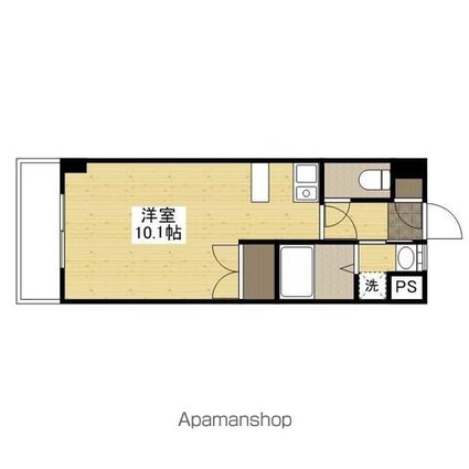 広島県広島市中区西十日市町[1R/26.98m2]の間取図
