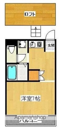 メゾン松島町[1K/19.87m2]の間取図