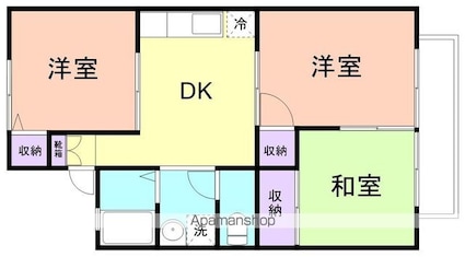 カンファーツリービュー[3DK/46.35m2]の間取図