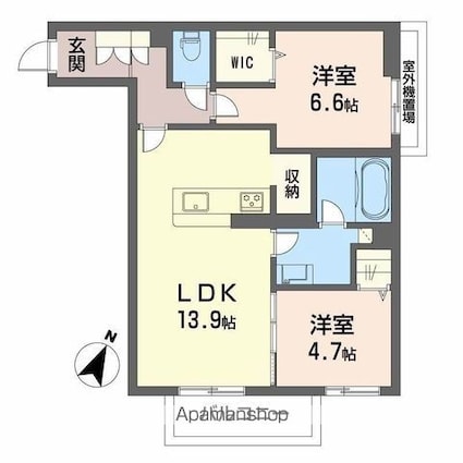 Ｍａｉｓｏｎ　ｄｅ　Ｃｏｌｌｉｎｅ[2LDK/62.27m2]の間取図