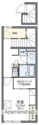 レオパレス連[1K/28.02m2]の間取図