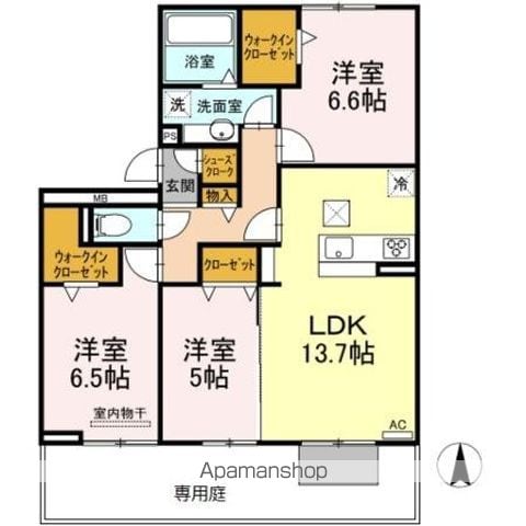 アベニールの間取り写真
