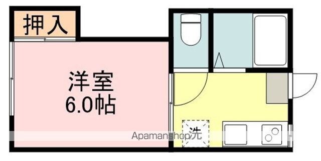 メゾン大友Ａ[1K/17m2]の間取図