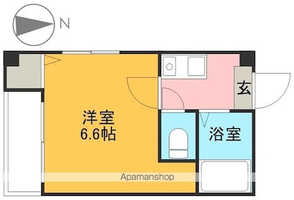 東京都中野区野方１丁目[1K/18.55m2]の間取図