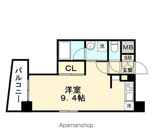 福岡市中央区天神のマンションの間取り