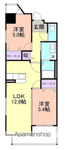 【和歌山市卜半町のマンションの間取り】