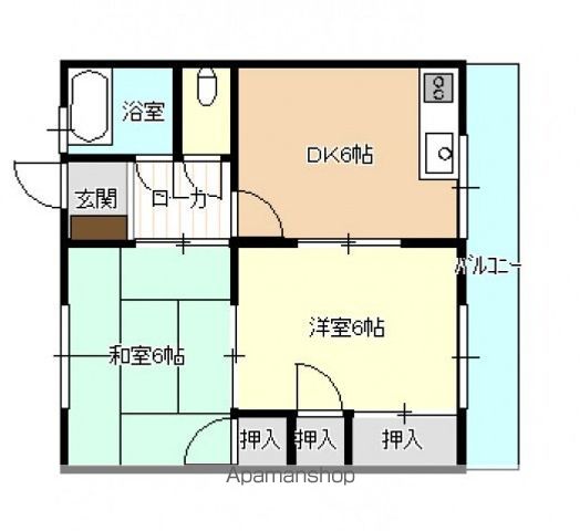 笹本マンションの間取り写真