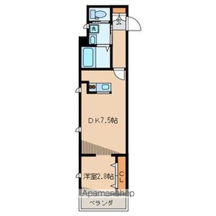 サンドルチェ[1DK/28.98m2]の間取図